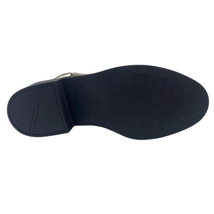 Bota Comfortflex Casual Couro Cano Baixo Bege 2569301