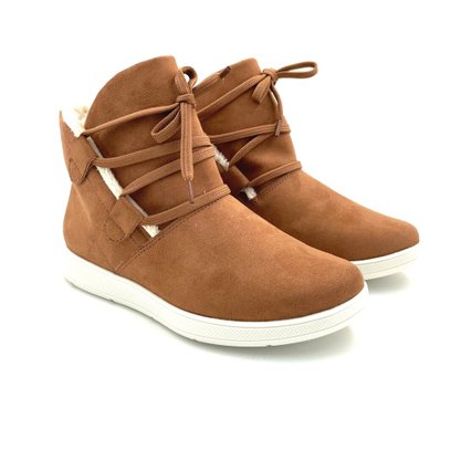 Bota Comfortflex Forro de Lã Camurça Caramelo 2264302
