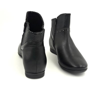 Bota Comfortflex Preta Cano Curto Ankle Boot 1991301