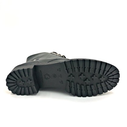 Bota Coturno Bebecê Preto Salto Baixo Tratorado 2314296