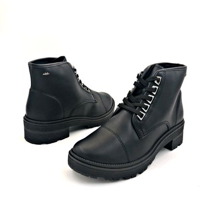 Bota Coturno Dakota Preto Salto Baixo Cano Curto 2291