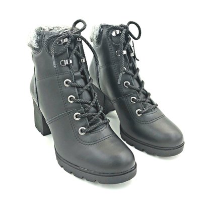 Bota Coturno Dakota Tratorada Couro Preta 3721