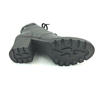 Bota Coturno Dakota Tratorada Couro Preta 3721
