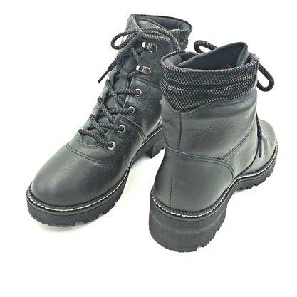 Bota Coturno Dakota Tratorada Couro Preta 3881