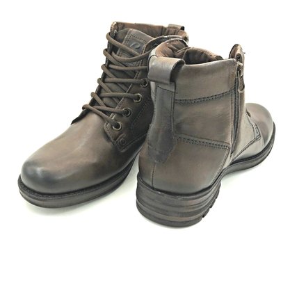Bota Coturno Masculino Pegada Couro Café 181305