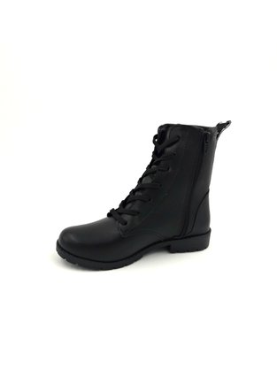 Bota Coturno Preta Menina Pampili Zíper 463.009