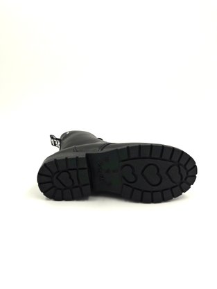 Bota Coturno Preta Menina Pampili Zíper 463.009