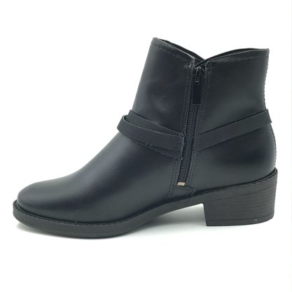 Bota Dakota Cano Curto Salto Baixo Preta 5753