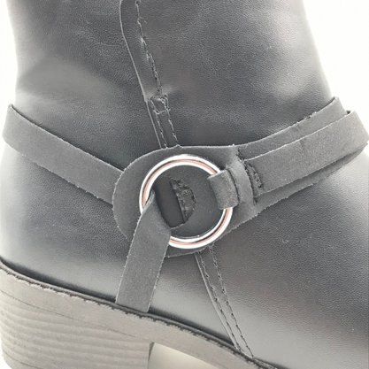 Bota Dakota Cano Curto Salto Baixo Preta 5753