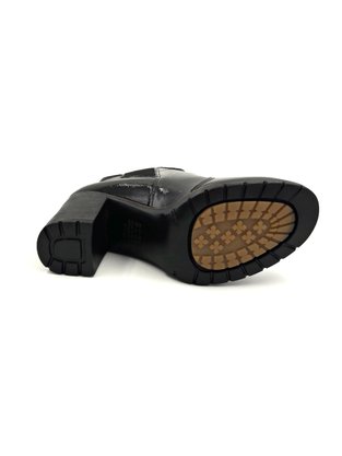 Bota Dakota Couro Natural Verniz Preta Salto Grosso