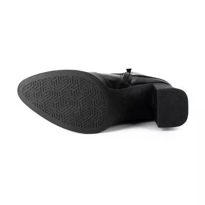 Bota Dakota Couro Preta 2381 Cano Curto Salto Bloco