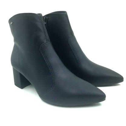 Bota Dakota Salto Baixo Bico Fino Preta 141