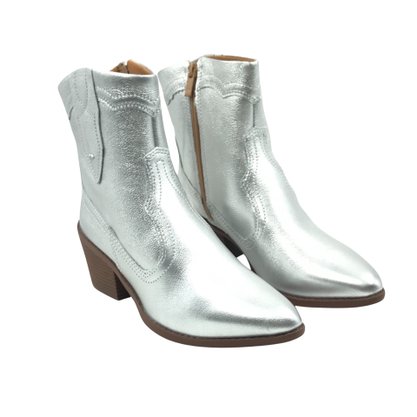 Bota Dakota Western Country Couro Prata 6021