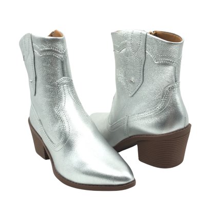 Bota Dakota Western Country Couro Prata 6021