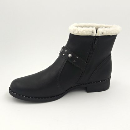 Bota Feminina Mississipi Cano Curto Detalhe Pelúcia