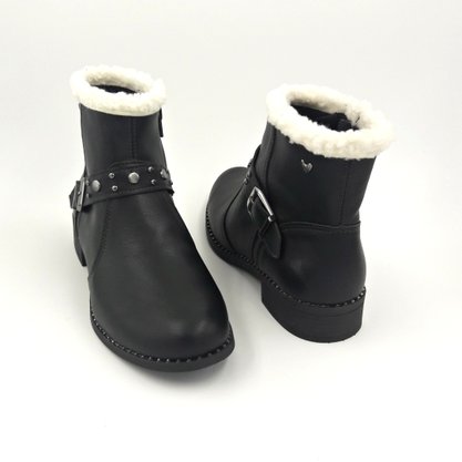 Bota Feminina Mississipi Cano Curto Detalhe Pelúcia