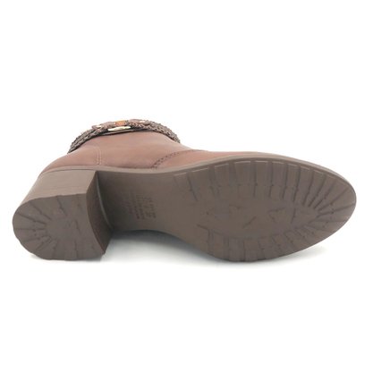 Bota Feminina Mississipi Castanho Cano Curto Q2061