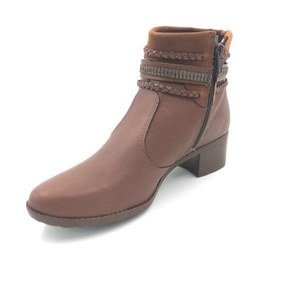 Bota Feminina Mississipi Castanho Cano Curto Q2061