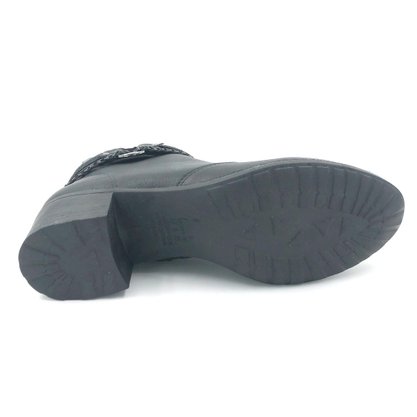 Bota Feminina Mississipi Preta Cano Curto Q2061
