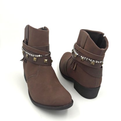 Bota Feminina Ramarim Café Cano Curto 1662104