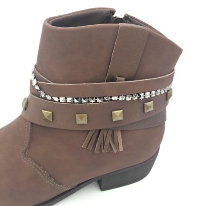 Bota Feminina Ramarim Café Cano Curto 1662104