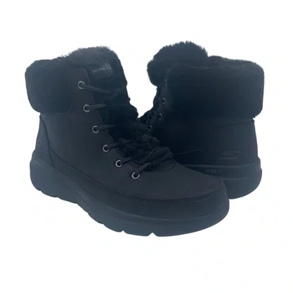 Bota Feminina Skechers Glacial Ultra Wonderland Preta