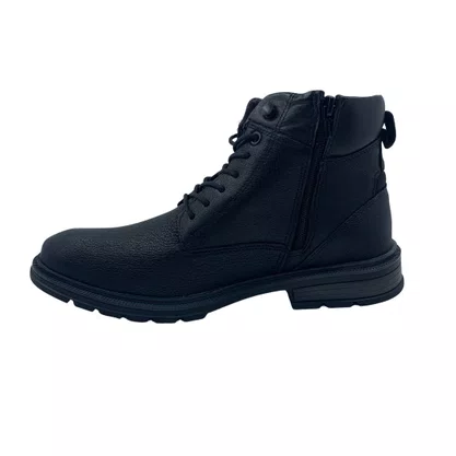 Bota Ferracini Columbia 8640 Couro Preta Zíper