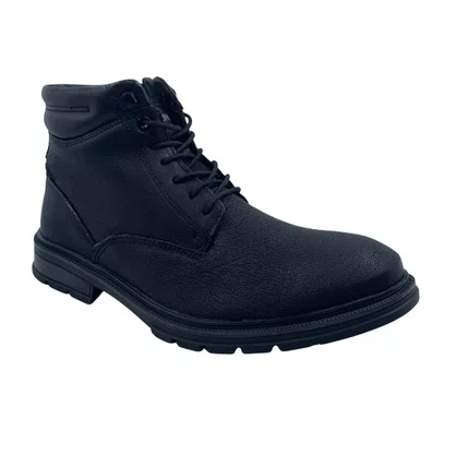 Bota Ferracini Columbia 8640 Couro Preta Zíper