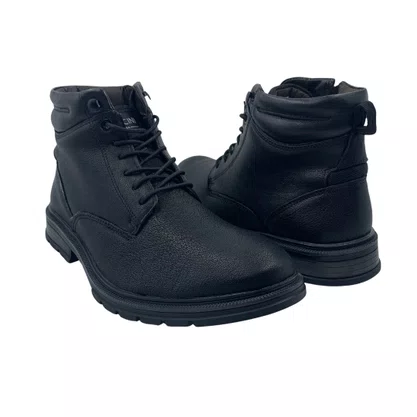 Bota Ferracini Columbia 8640 Couro Preta Zíper