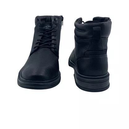 Bota Ferracini Columbia 8640 Couro Preta Zíper