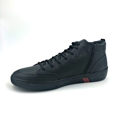 Bota Ferracini Couro Natural Preto Elástico e Zíper 8951
