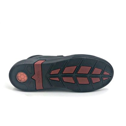 Bota Ferracini Couro Natural Preto Elástico e Zíper 8951
