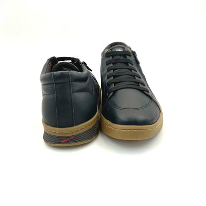 Bota Ferracini Couro Preta Zion 9567
