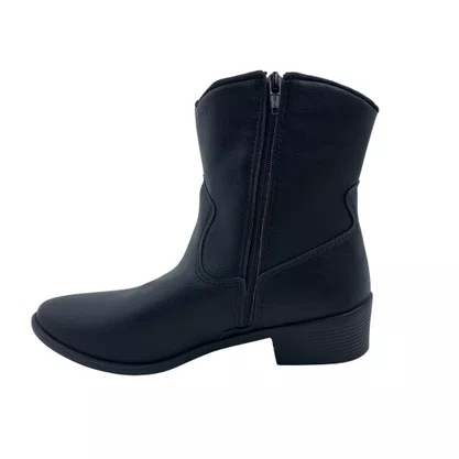 Bota Kidy Menina Western Country com Brilho Preta 3120013