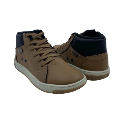 Bota Kidy Menino Casual 360° Anatômica Marrom 110386