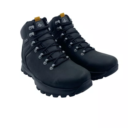 Bota Macboot Masculina Couro Prova D´Água Preta Alpes