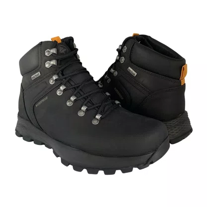 Bota Macboot Masculina Couro Prova D´Água Preta Alpes