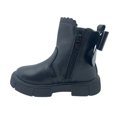 Bota Mini Sua Cia Baby Tratorada com Laço Preta 688