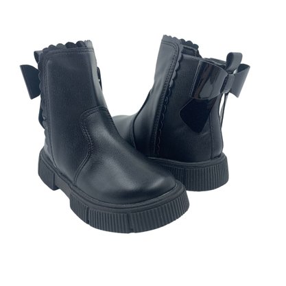 Bota Mini Sua Cia Baby Tratorada com Laço Preta 688