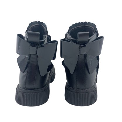 Bota Mini Sua Cia Baby Tratorada com Laço Preta 688
