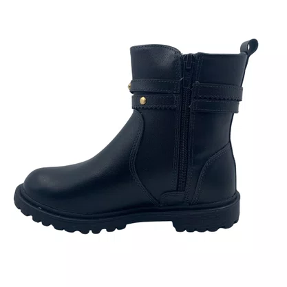 Bota Mini Sua Cia Preta 52211 Cano Curto Tratorada