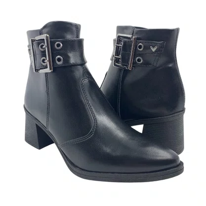 Bota Mississipi Cano Curto Bico Fino Preta 311