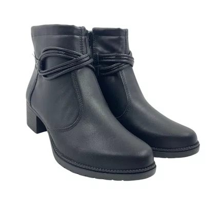 Bota Mississipi Cano Curto Salto Bloco Preta 802