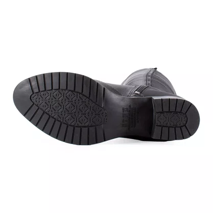 Bota Mississipi Cano Longo Salto Bloco Preta 123