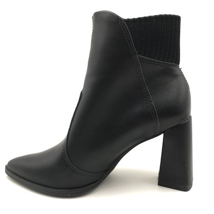 Bota Mississipi Salto Alto Bloco Preta 8501