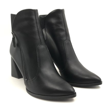Bota Mississipi Salto Alto Bloco Preta 8501