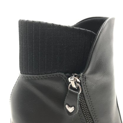 Bota Mississipi Salto Alto Bloco Preta 8501