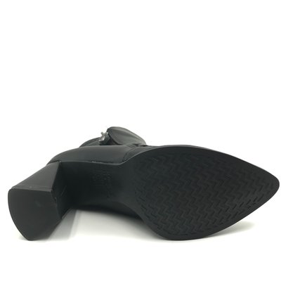 Bota Mississipi Salto Alto Bloco Preta 8501