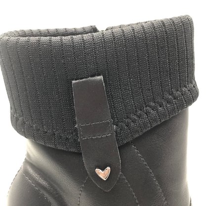 Bota Mississipi Salto Alto Bloco Preta 8502
