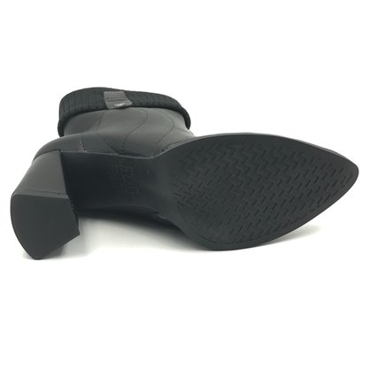 Bota Mississipi Salto Alto Bloco Preta 8502